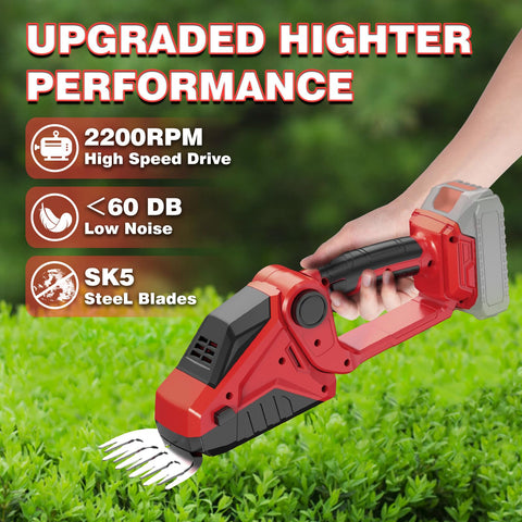 DEVTBLUN 2200 RPM motor powering fast, precise pruning