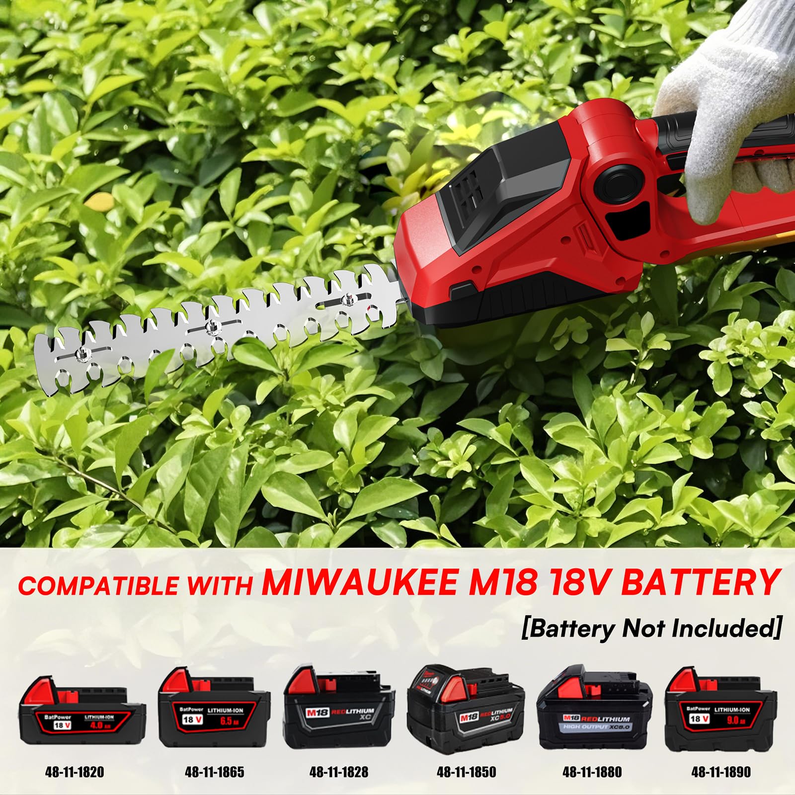 DEVTBLUN 2-in-1 grass shear and hedge trimmer for versatile yard care