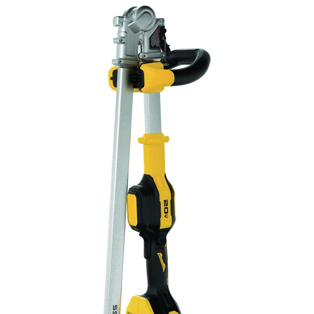 DEWALT 14-inch swath provides wide cutting area for fast clearance