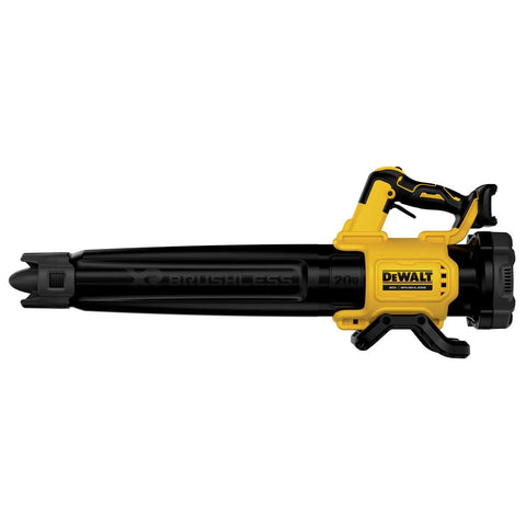 DEWALT 125 mph performance captures stubborn leaves from gutters and patios