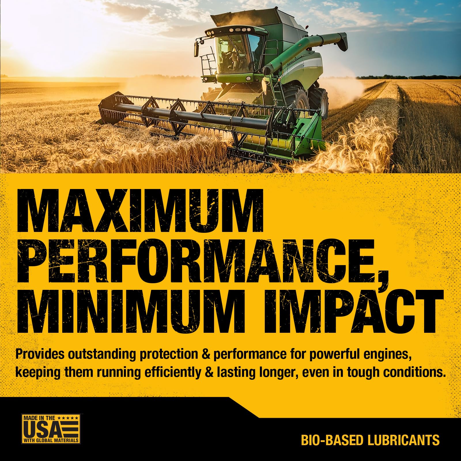 DEWALT Biosynthetic oil API SP GF-6 compatibility badge confirms standards.