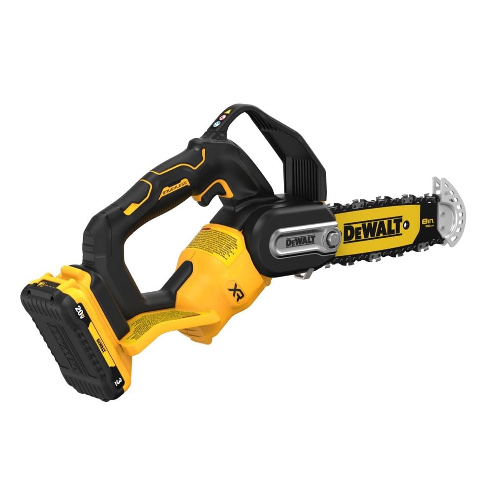 DEWALT DCCS623L1 tip guard stabilizes upcuts during pruning