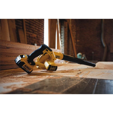 DEWALT DCE100B cordless 20V MAX system enables portable cleanup anywhere.