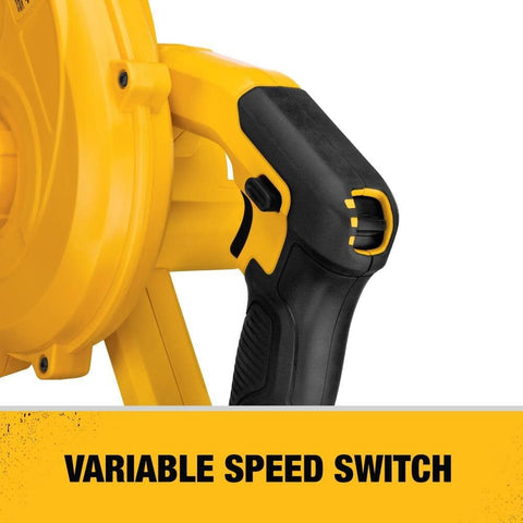 DEWALT DCE100B trigger lock for reduced fatigue during longer cleanups.
