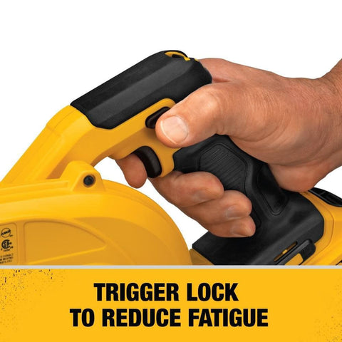 DEWALT DCE100B variable trigger provides precise blowing power during use.