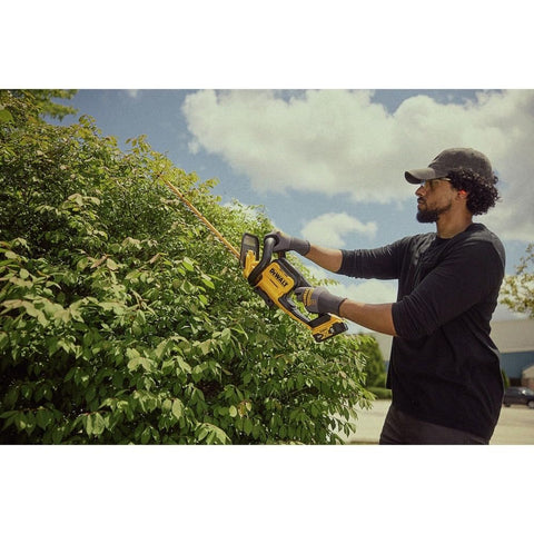DEWALT DCHT821B 3/4-inch capacity powers thicker hedges with ease.
