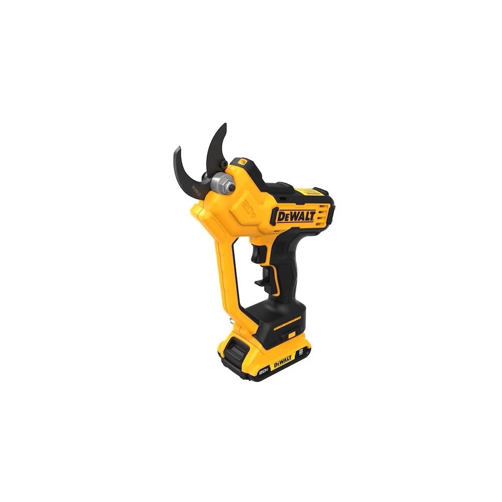 DEWALT DCPR320D1 built-in LED light helps visibility in dim areas.