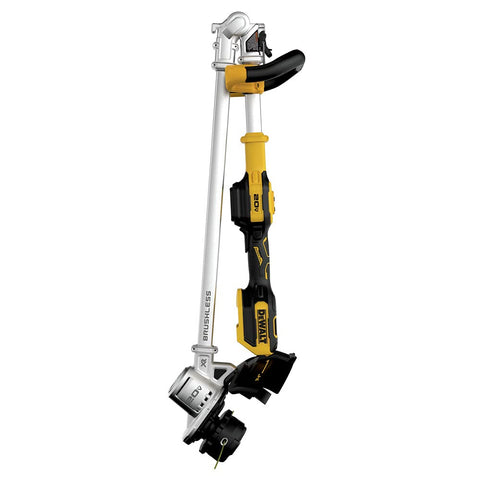 DEWALT DCST922B 14-inch swath covers more ground per pass.