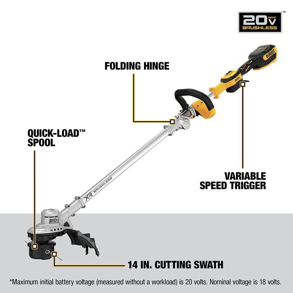 DEWALT DCST922B variable-speed trigger for precise control.