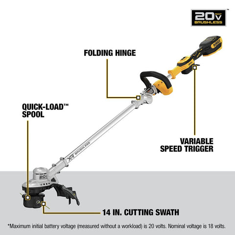 DEWALT DCST922B variable-speed trigger for precise control.