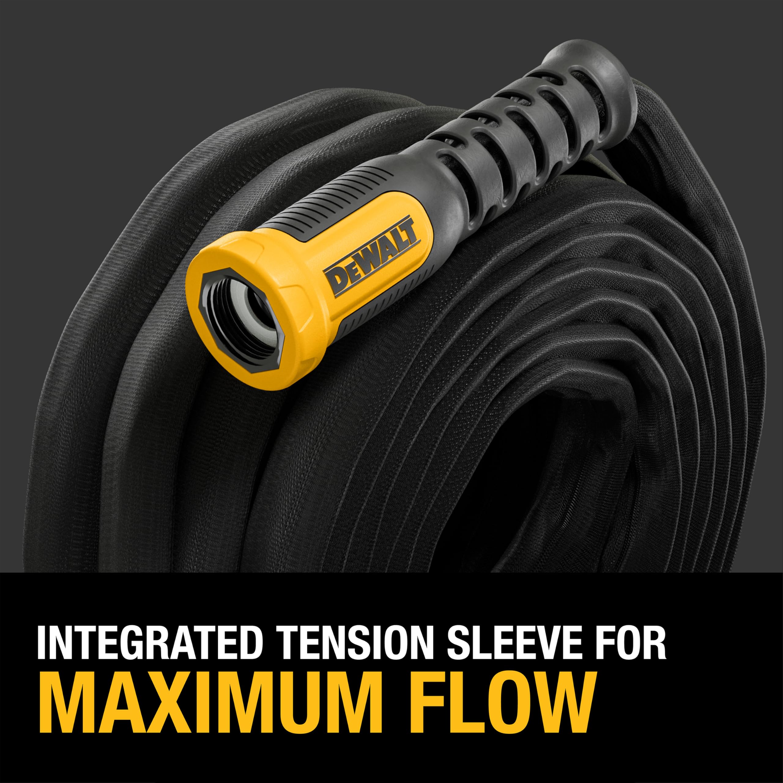 DEWALT DXMH3304 molded grip sleeves; comfortable tightening of connections.