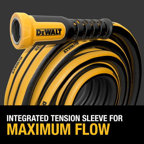 DEWALT abrasion-resistant surface protects the hose during everyday irrigation tasks