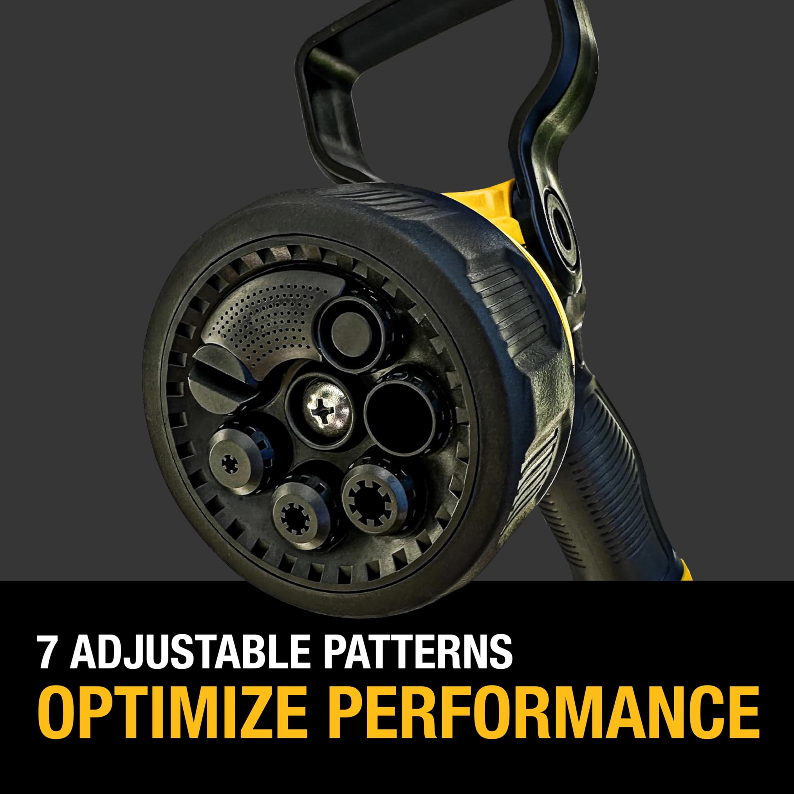 DEWALT nozzle cast-metal core for lasting outdoor durability