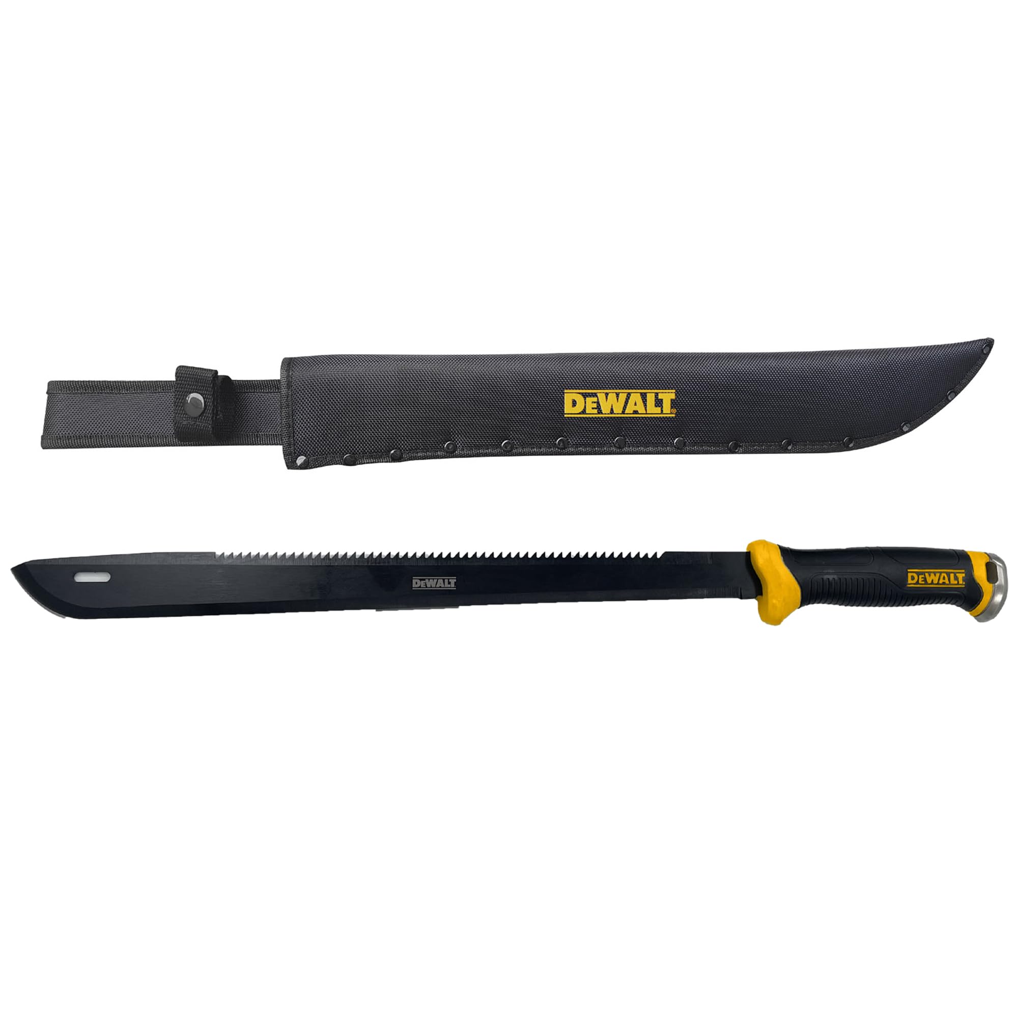 DEWALT MA60 versatile outdoor tool for camping and yard tasks.