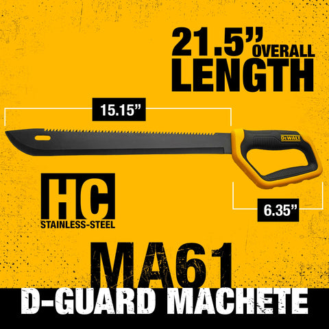DEWALT MA61 D-Guard handle provides secure control and hand protection