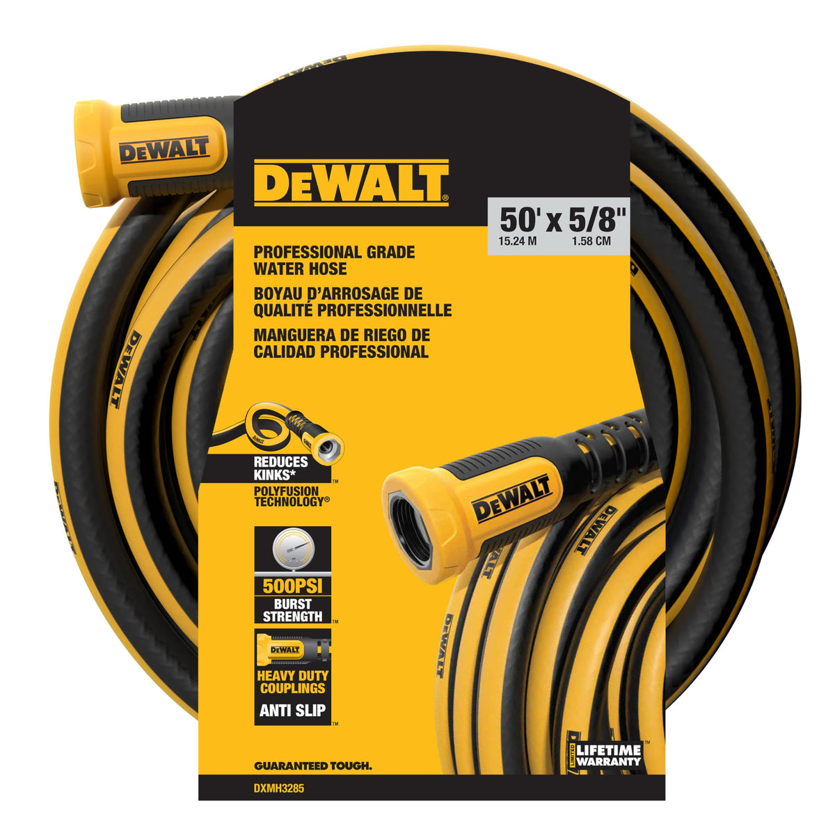 DEWALT professional-grade hose 50ft with flexible design for easy watering and reliability