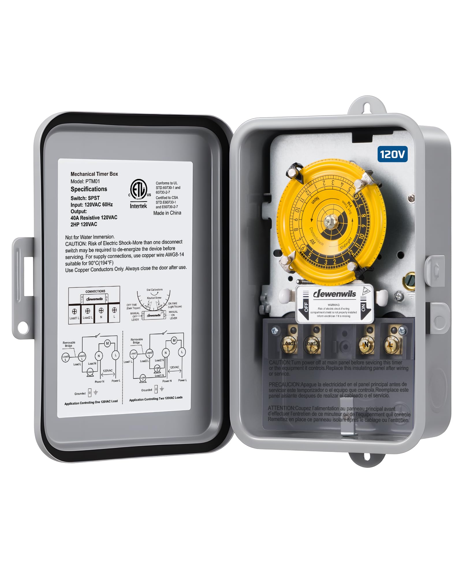 DEWENWILS 24-hour dial timer enables reliable daily automation for lights and pumps