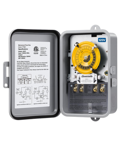 DEWENWILS 24-hour dial timer enables reliable daily automation for lights and pumps