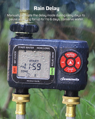 Leak-proof tap connector prevents leaks during outdoor use.