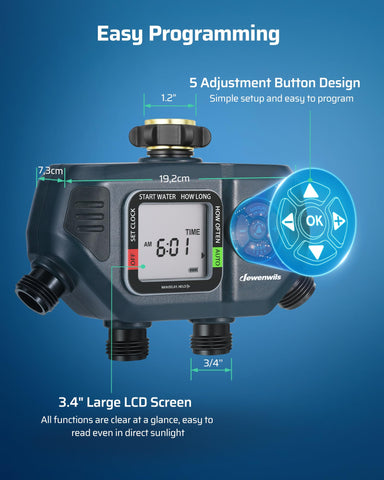 DEWENWILS leak-proof tap connector supports outdoor use.