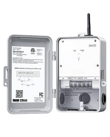 DEWENWILS pool pump timer outdoors with wireless scheduling convenience