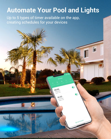 DEWENWILS timer with voice control compatibility and smart home use.