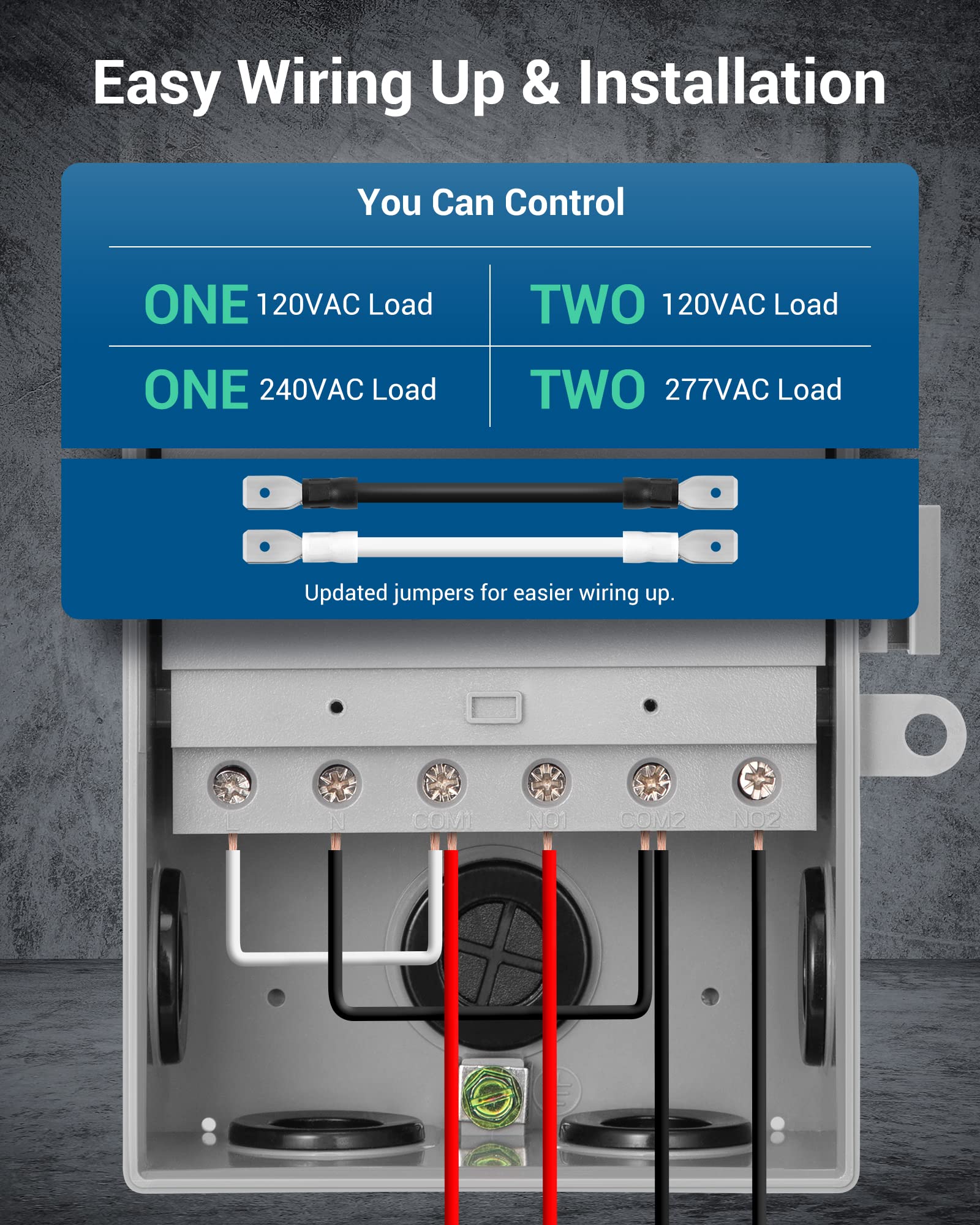 DEWENWILS timer sealed cover ensures weather resistance and safety.