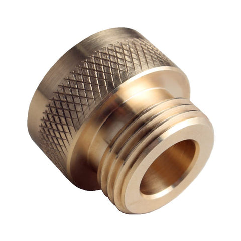 DEWHEL SM01.125 brass vacuum breaker adapter shows durable brass body for outdoor hose connections