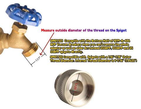 DEWHEL SM01.125 rubber washer included provides leak-resistant seal during hose attachment