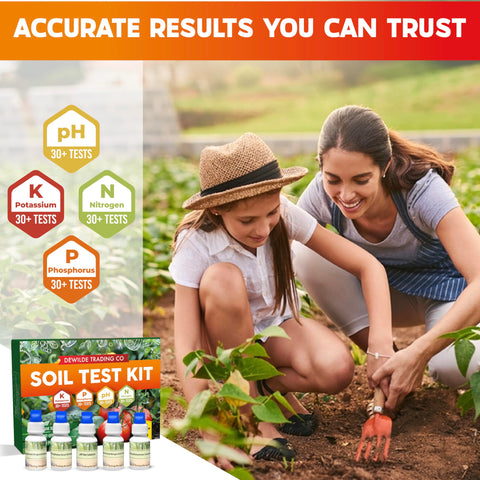 Dewilde Trading Co soil test kit contents for nutrient analysis