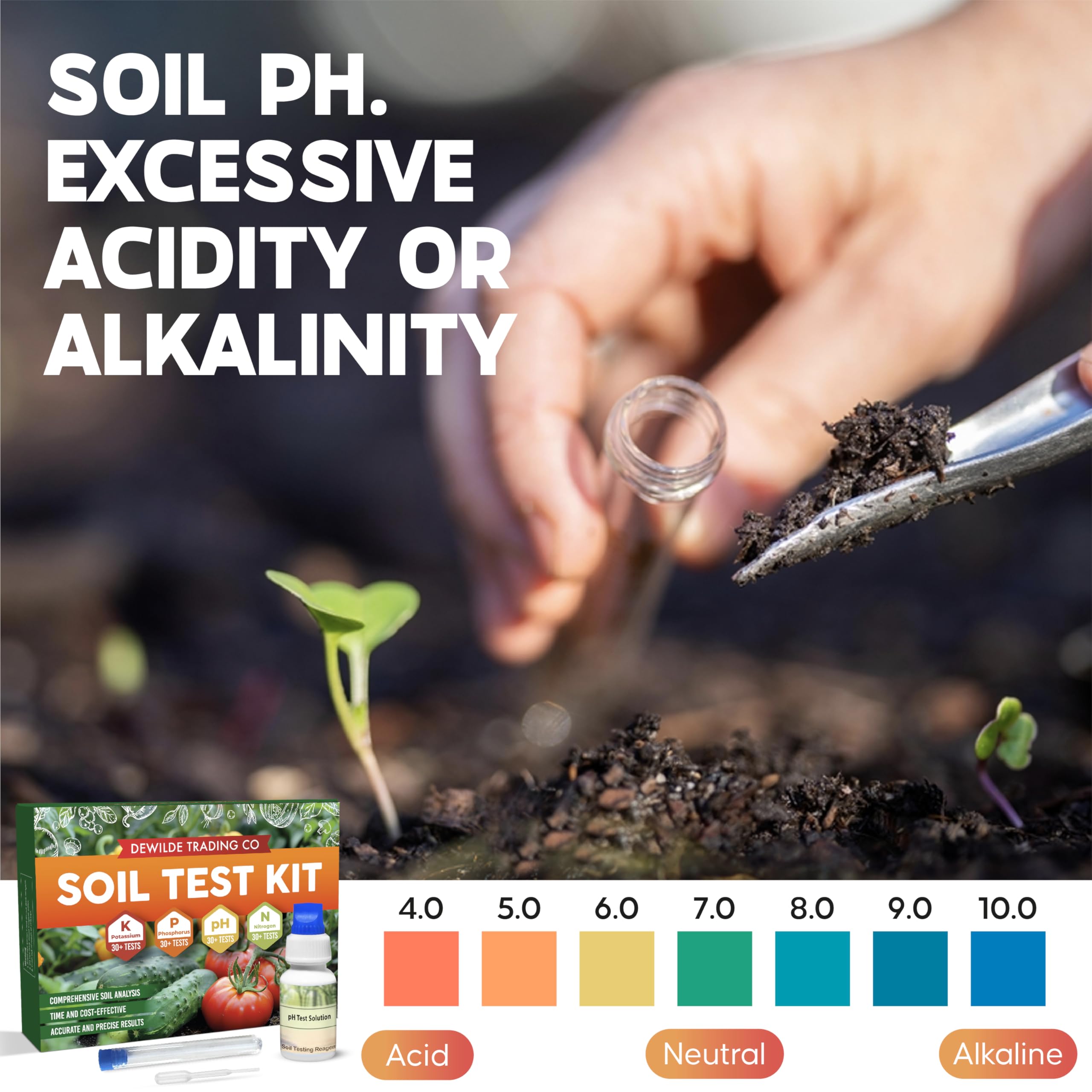 Dewilde Trading Co ammonia test component for soil analysis