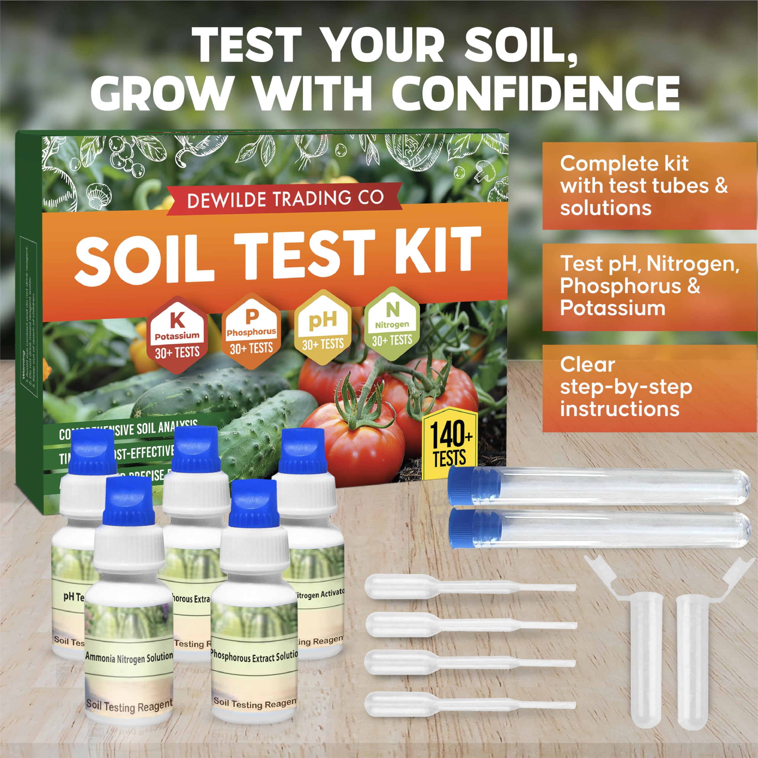 Dewilde Trading Co pH measurement focus within the kit