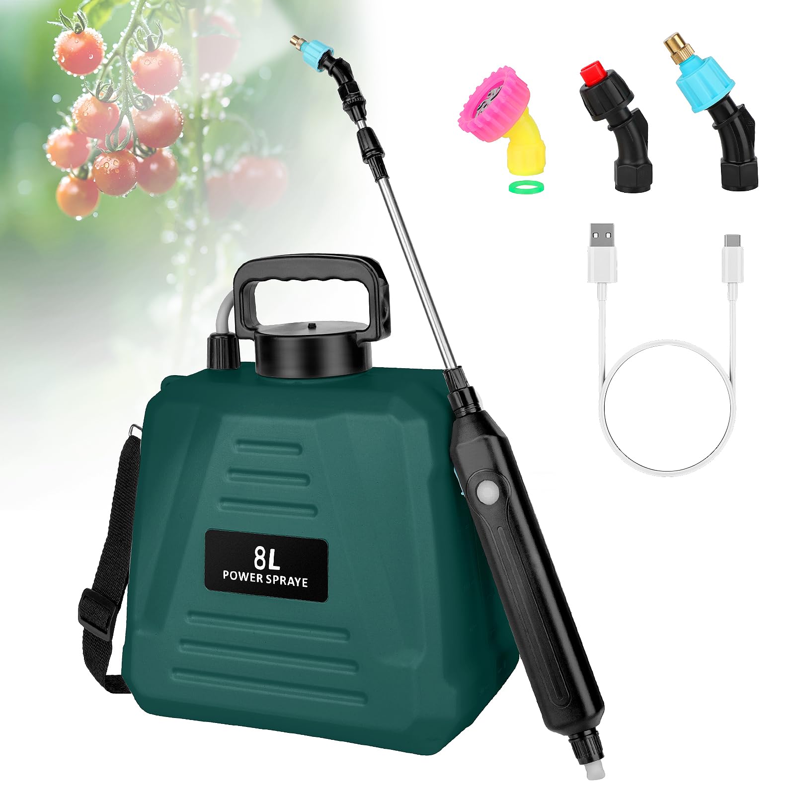 Dewoterea 2-gallon backpack sprayer ready for easy lawn care.