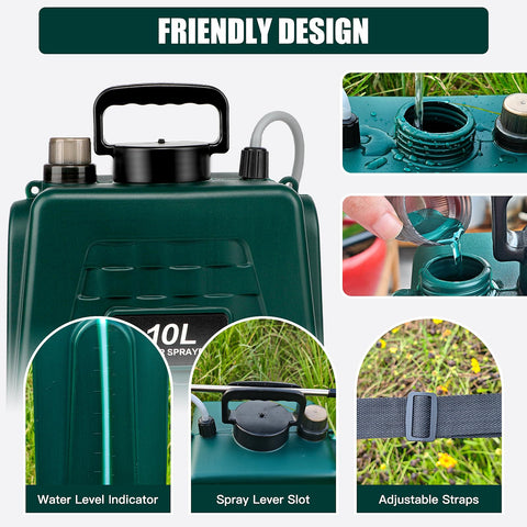Dewoterea sprayer with adjustable strap for comfortable use