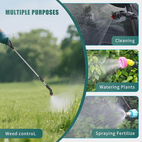 Lightweight backpack sprayer with clear scale and adjustable strap