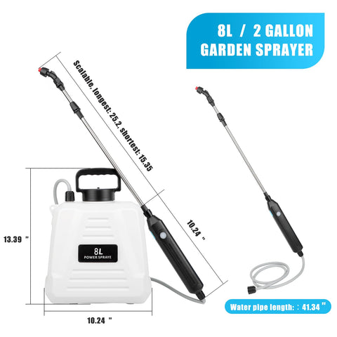 Dewoterea sprayer with three nozzles supports versatile modes.