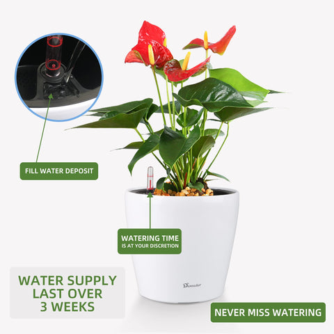 Dexceder uses frost and UV resistant PP plastic in bright white