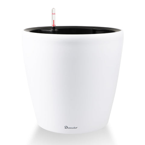 Dexceder self-watering planter with wheels for flexible indoor-outdoor use