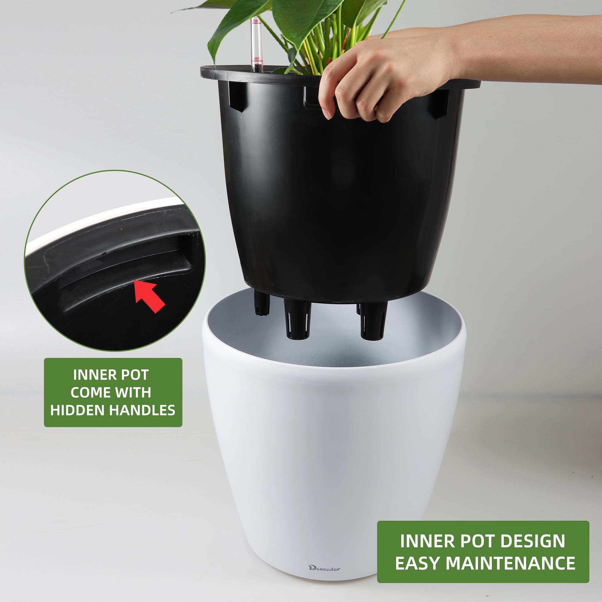 Dexceder water level indicator helps time watering accurately