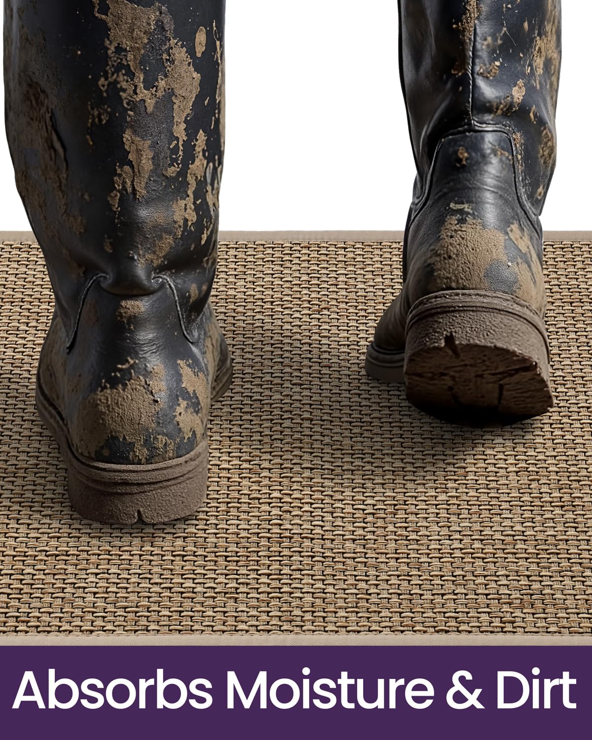 DEXI dirt-absorbent surface traps moisture at the threshold for cleaner interiors.