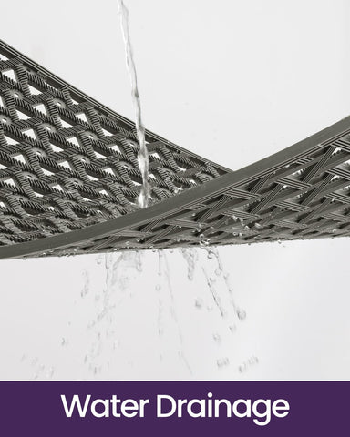 DEXI dirt-trap groove design helps remove dirt before entering.