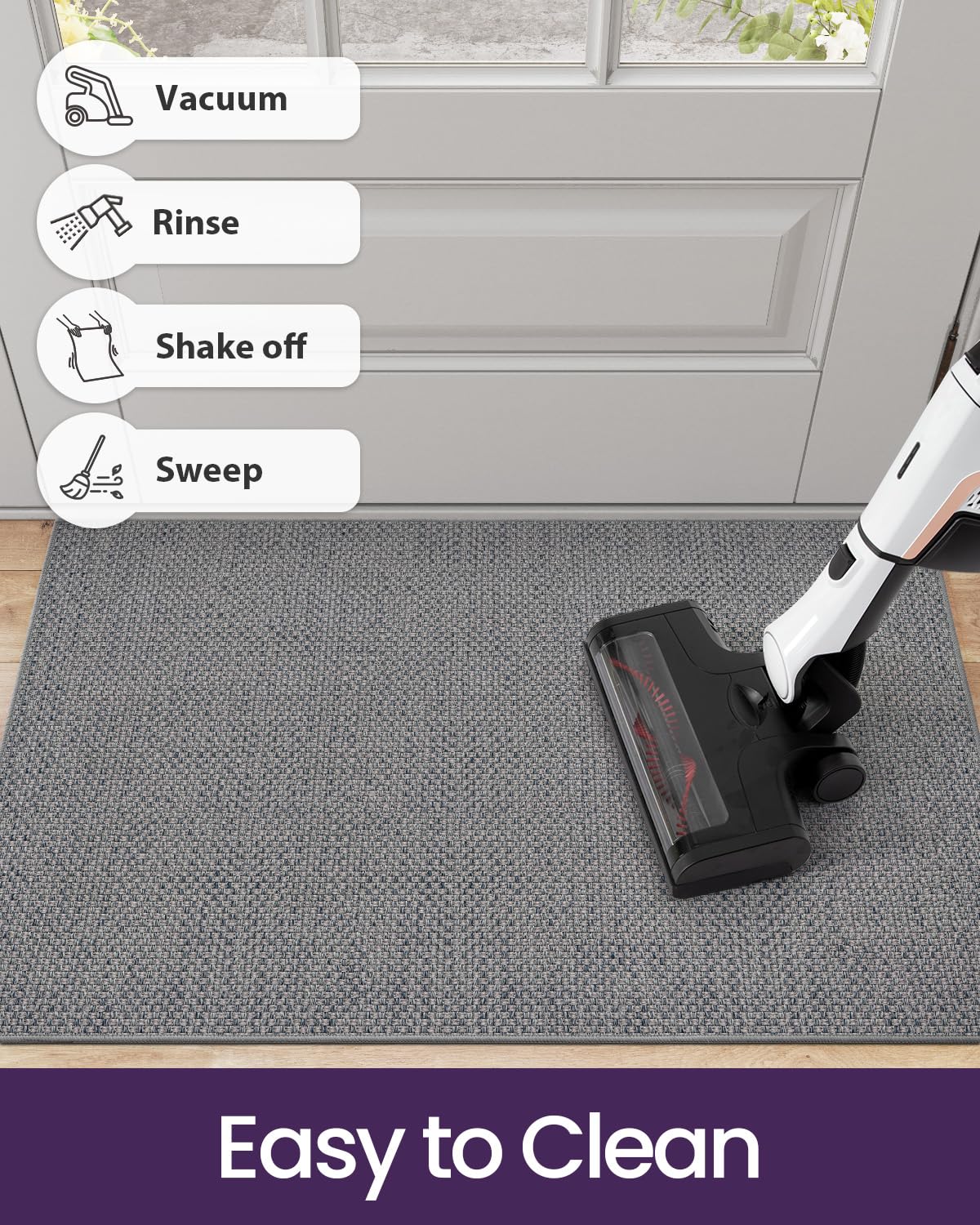 DEXI easy-cleaning design allows sweeping or hose-down for refresh.