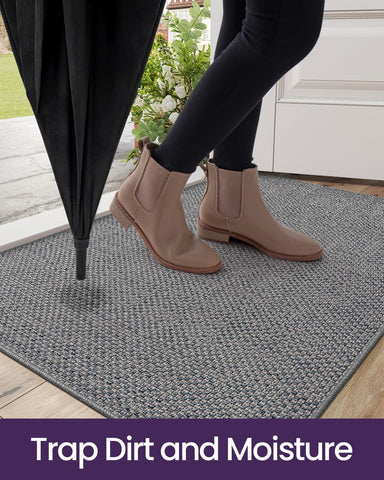 DEXI heavy-traffic mat resists tearing under frequent footfall.