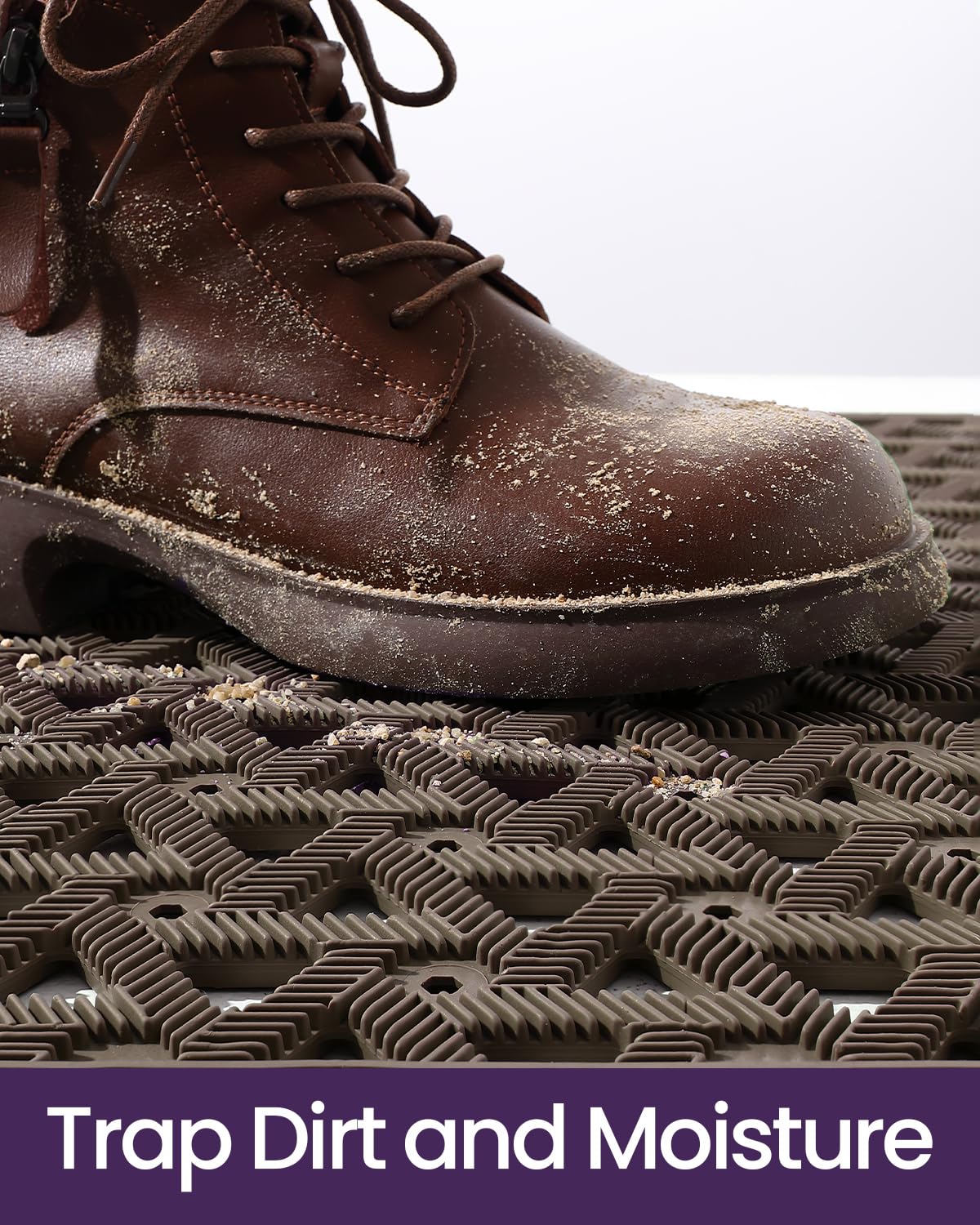 DEXI triangle drain holes prevent pooling for safer, drier floors.
