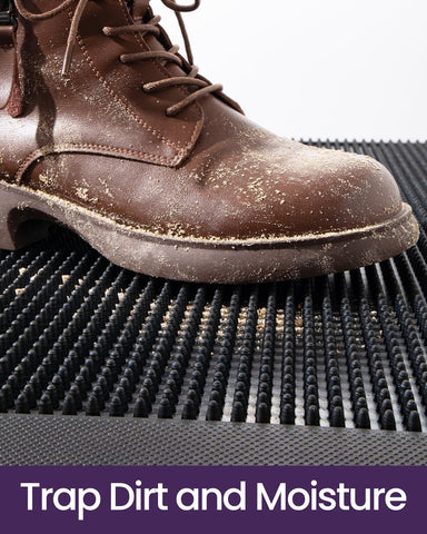 DEXI easy-clean mat: vacuum, sweep, or hose down for a quick refresh.