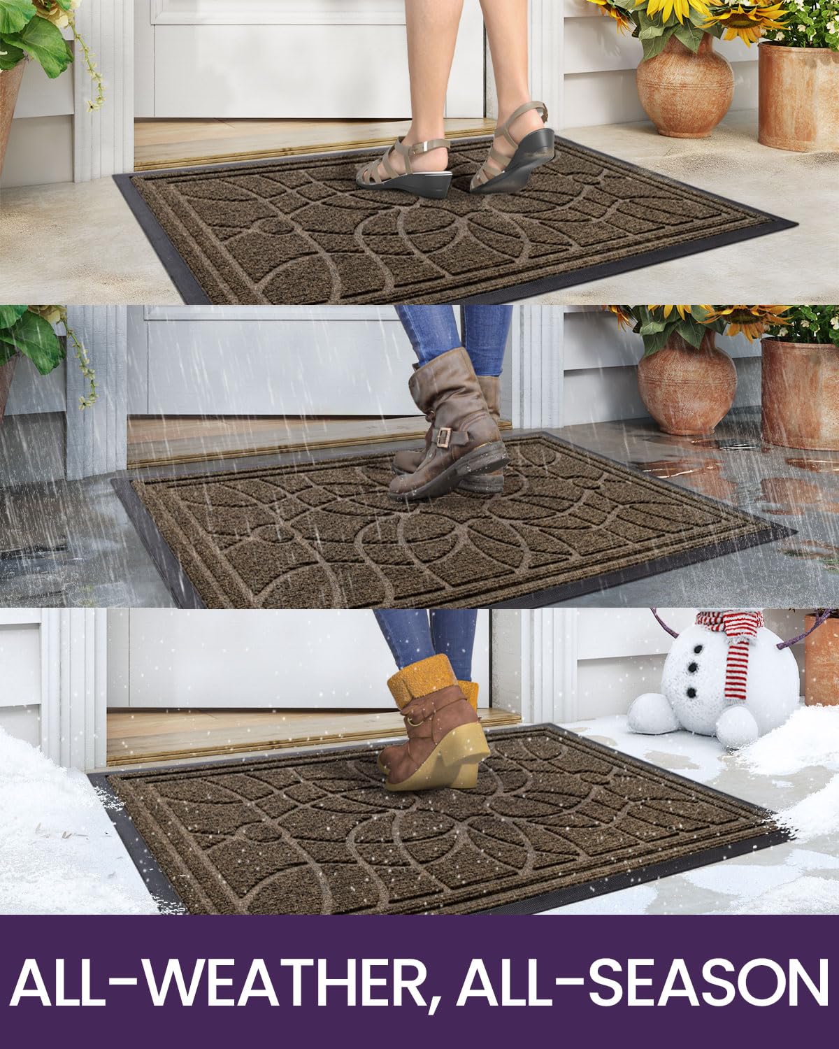 DEXI mat easy to clean by vacuuming, sweeping, or rinsing.