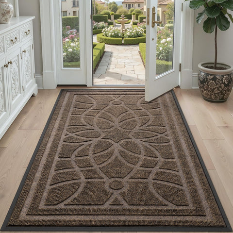 DEXI entryway mat is versatile for porch, patio, or garage.
