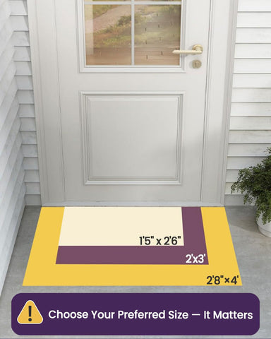 Close-up of DEXI doormat showing grid pattern that traps dust and moisture.