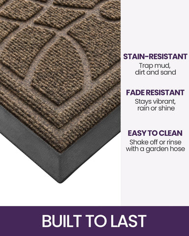 DEXI low-profile design lets doors open smoothly over the mat.