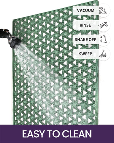 DEXI durable mat supports garden and patio entrances during wet seasons.